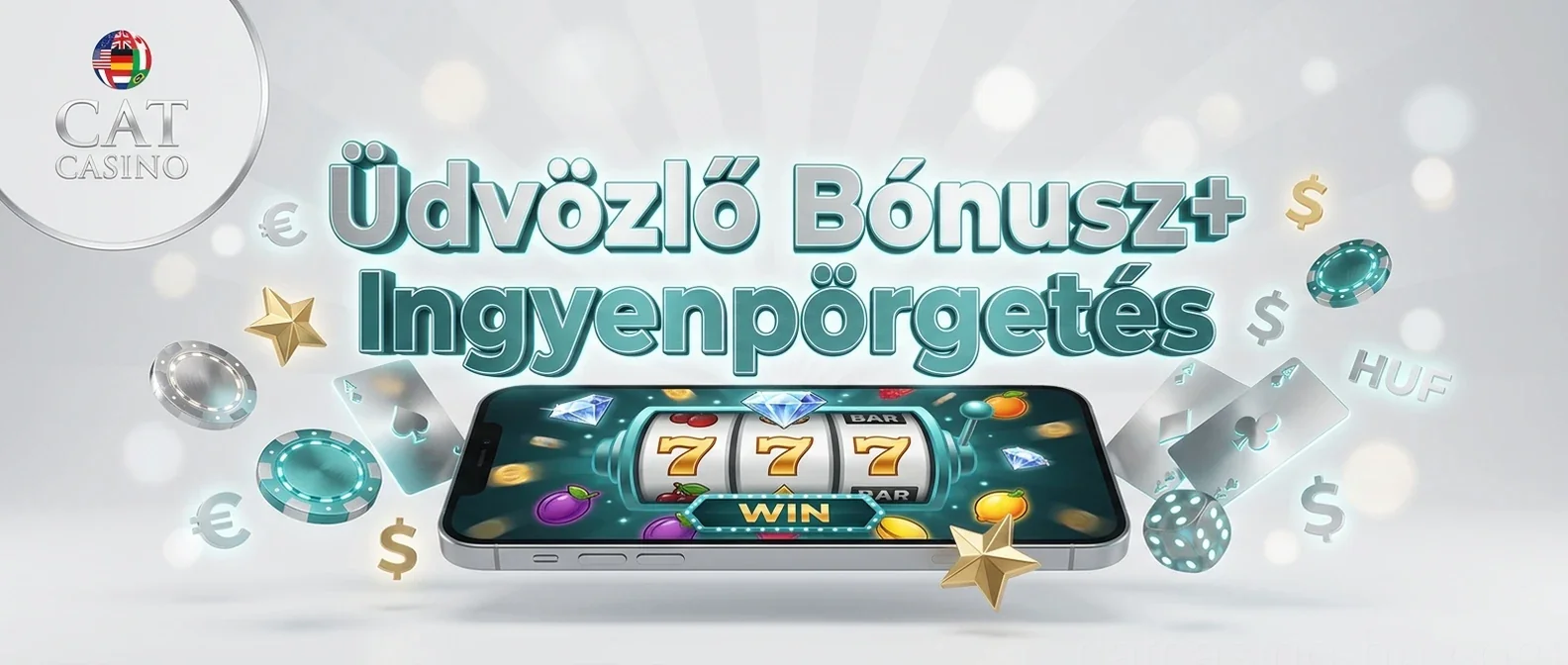 Üdvözlő Bónusz+ Ingyenpörgetés